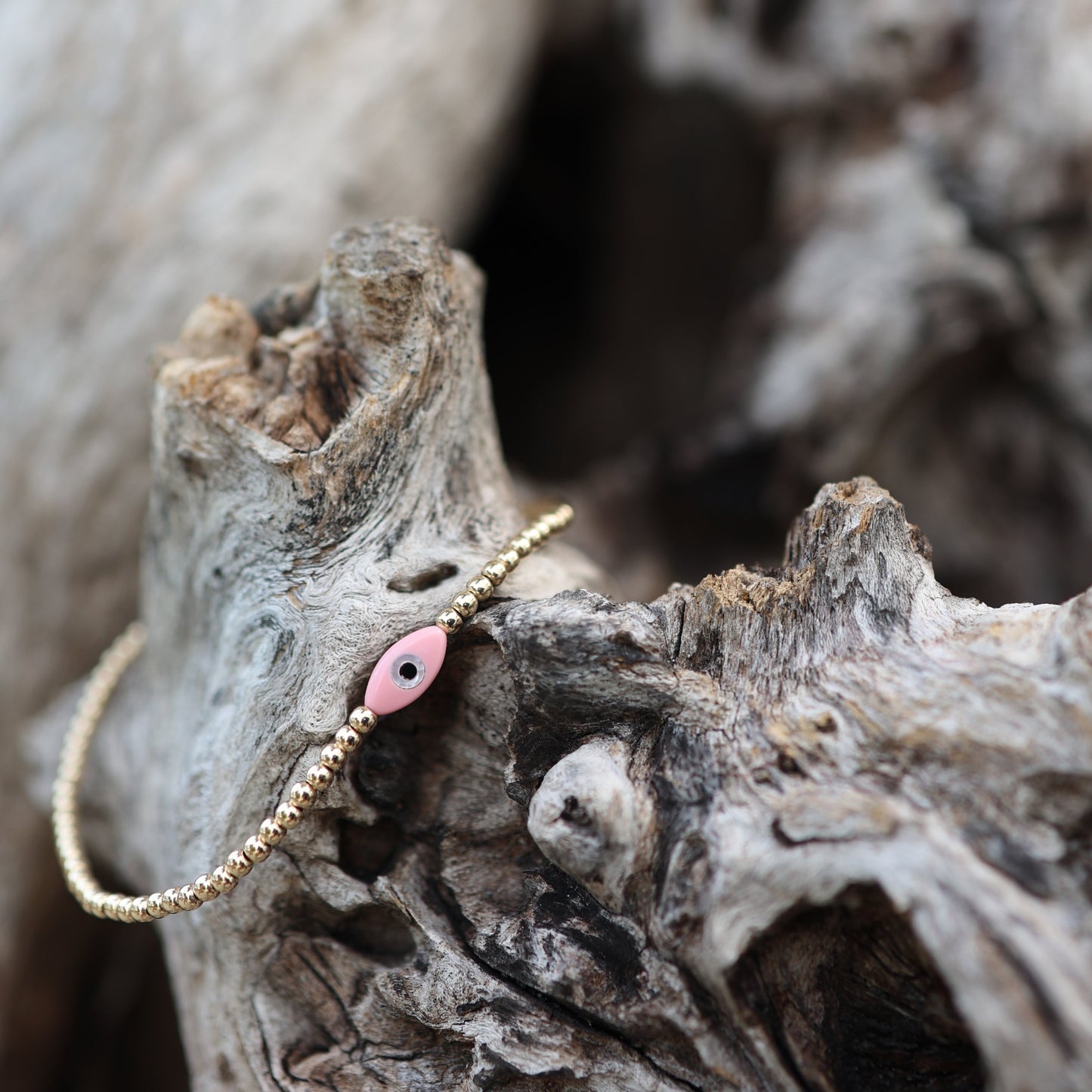 Pink Evil Eye Bracelet