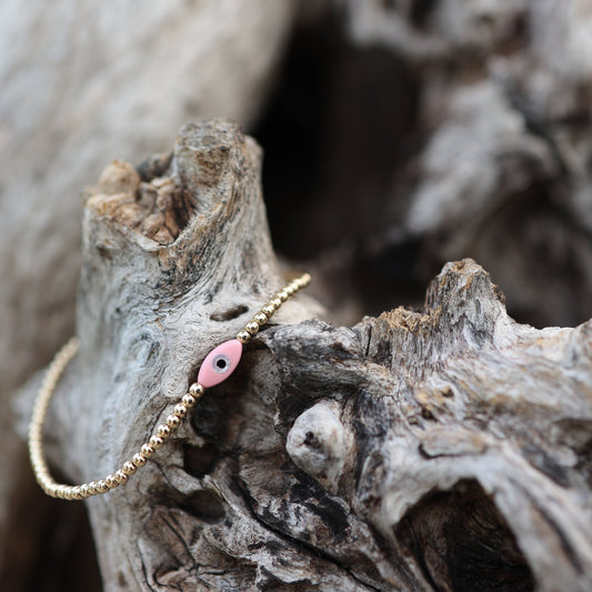 Pink Evil Eye Bracelet