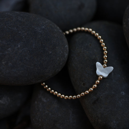 Pearl Butterfly Charm
