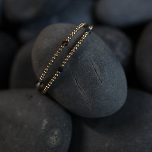 Neutral Alternating Crystal Bracelet