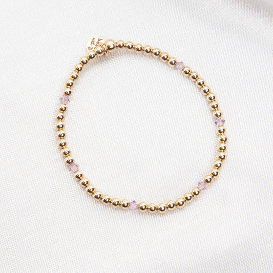 June Alexandrite Alternating Crystal Bracelet