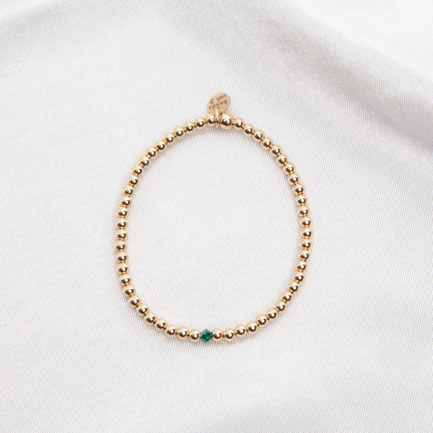 May Emerald Crystal Center Bracelet