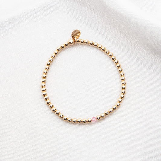 October Tourmaline Alternating Crystal Bracelet