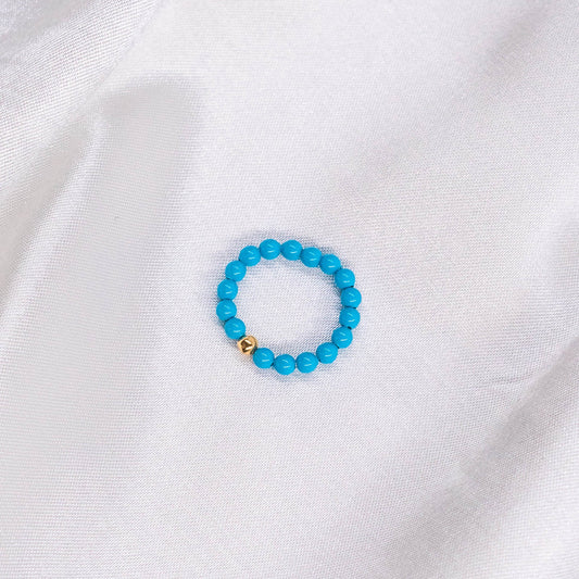 Full Turquoise Pearl Ring