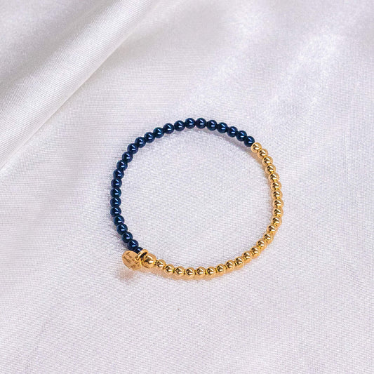 Half Neutral Pearl/ Half 14K Gold Filled Anklet