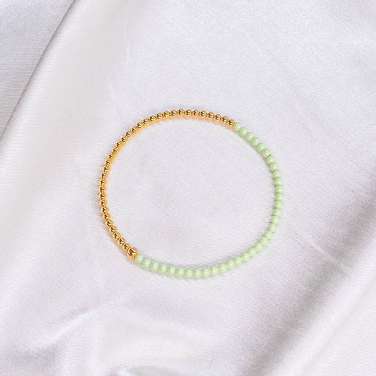 Half Pastel/ Half 14K Gold Filled Anklet