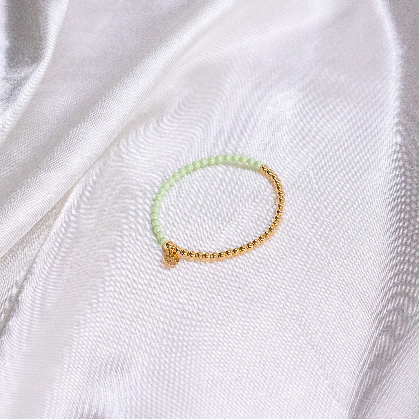Half Pastel Pearl/ Half 14K Gold Filled Bracelet