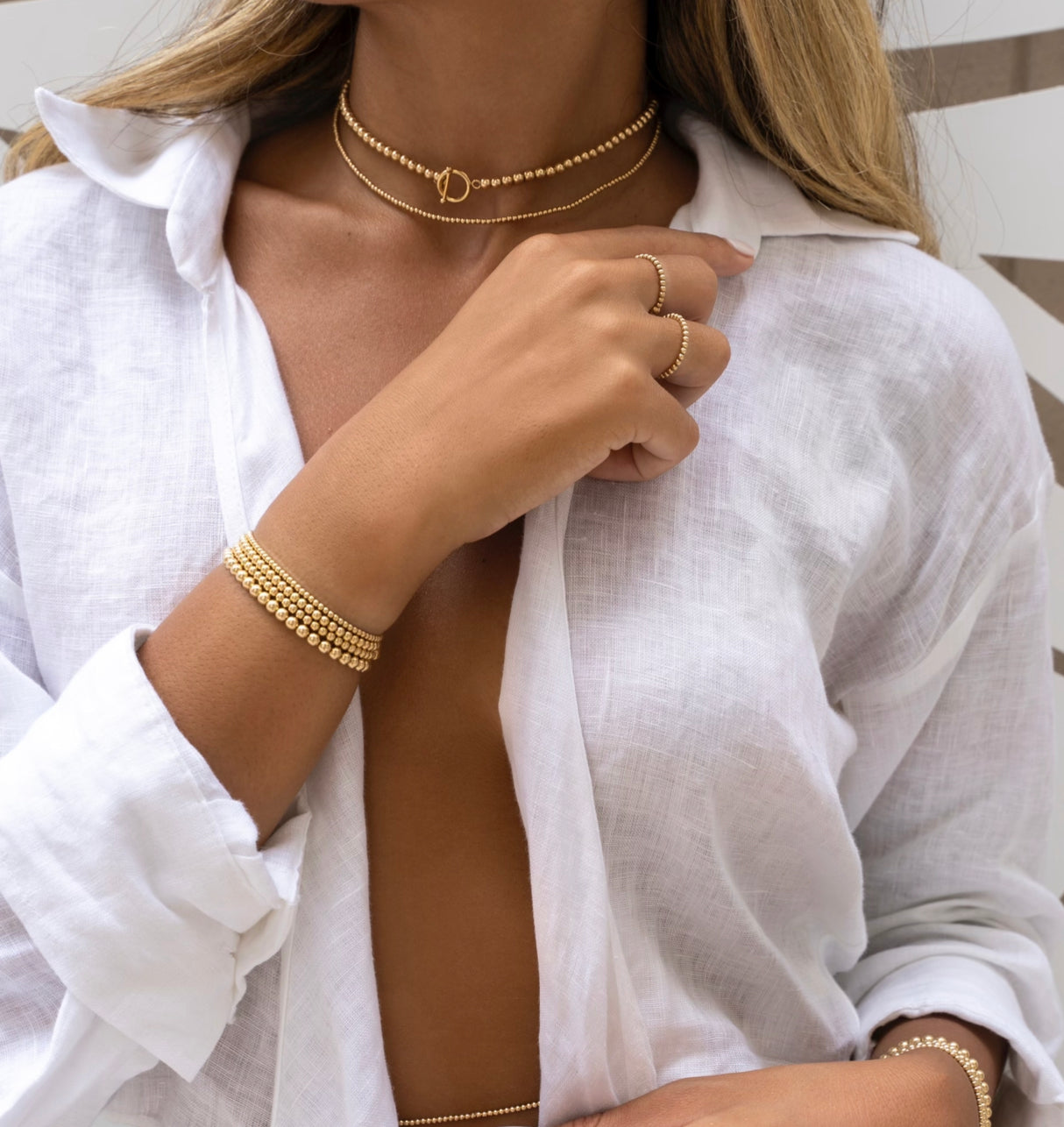 All Gold Toggle Necklace