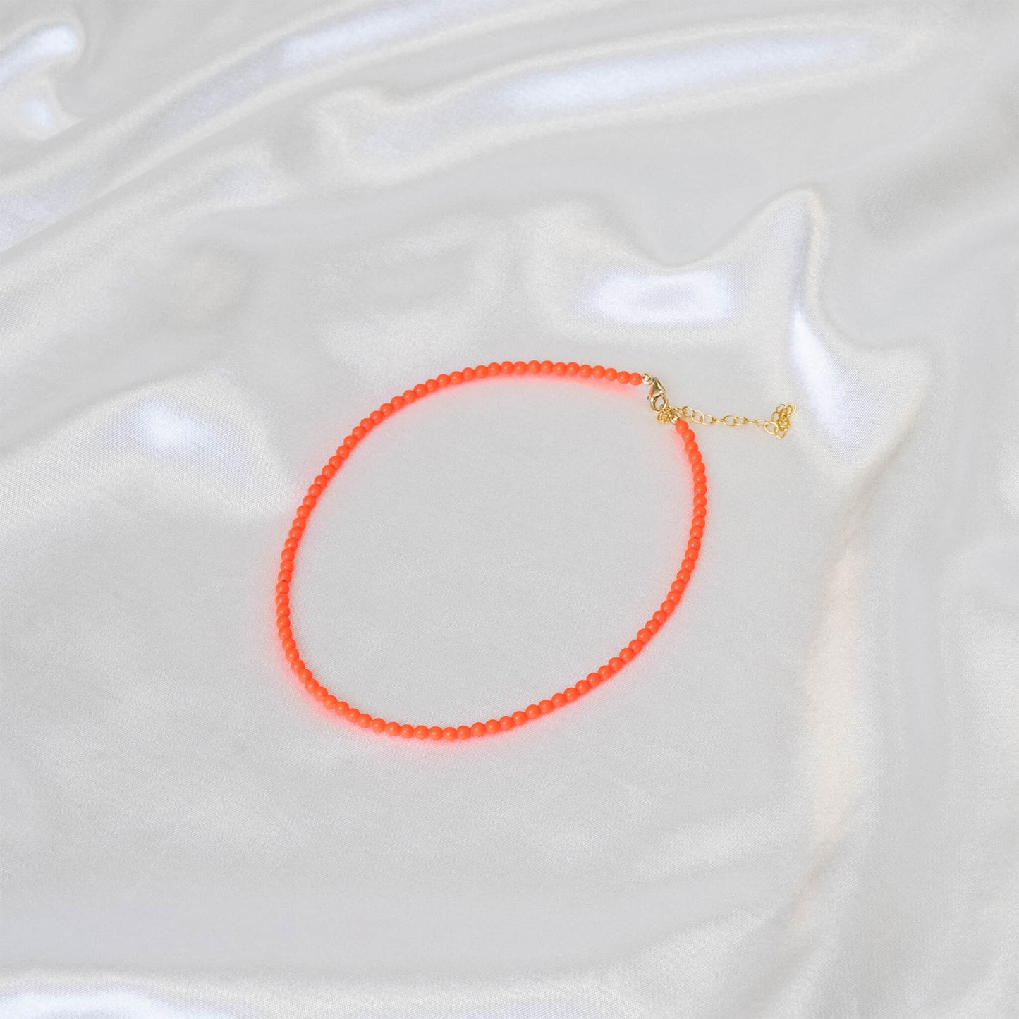 Half Neon Pearl / Half 14K Gold Filled Necklace