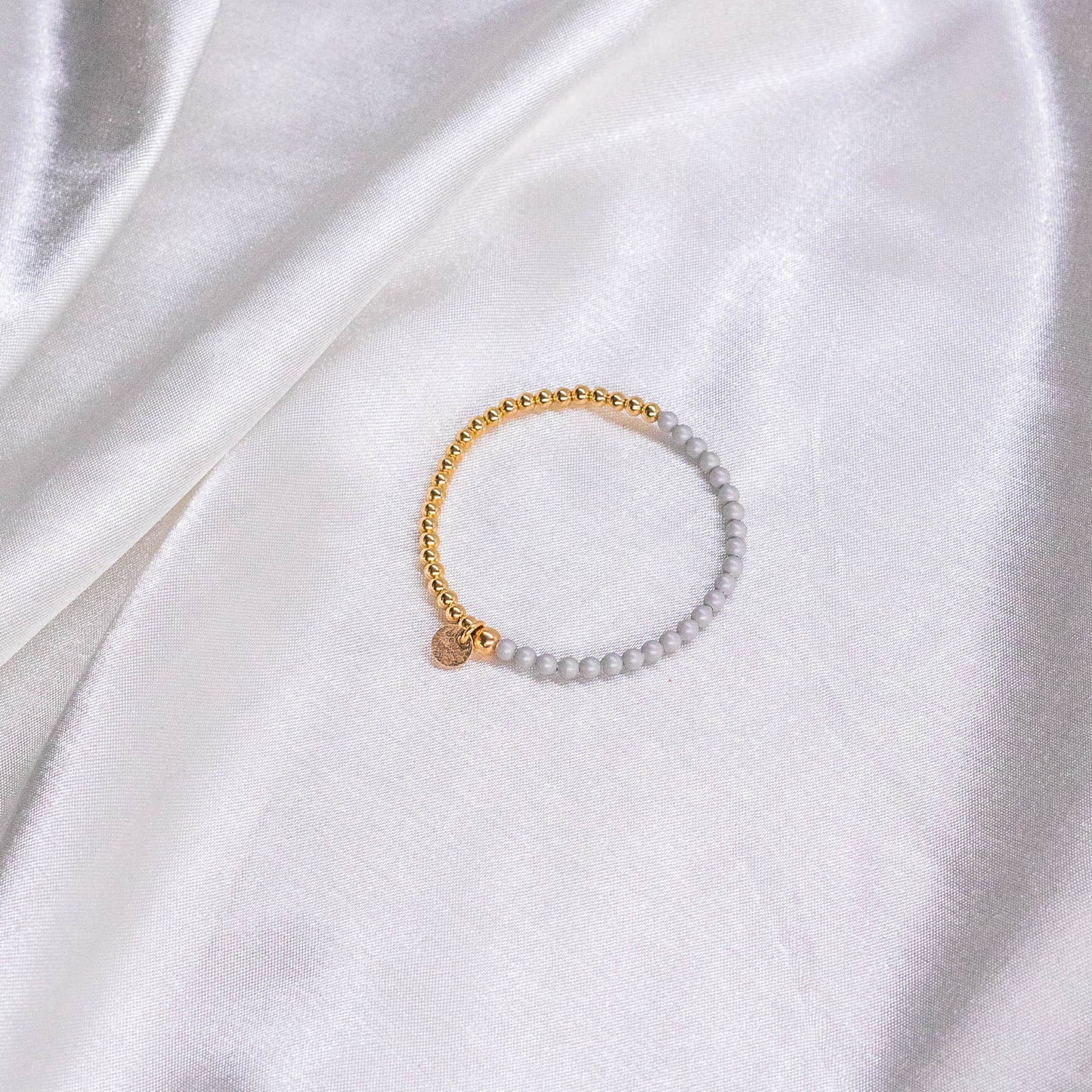 Half Pastel Pearl/ Half 14K Gold Filled Bracelet