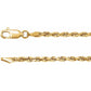 Diamond Cut Rope Chain 2.5mm