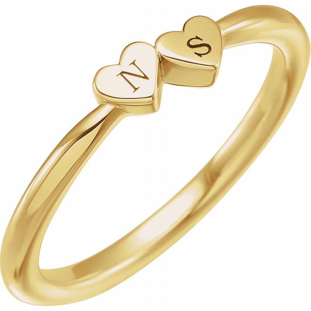 Engravable Heart Ring