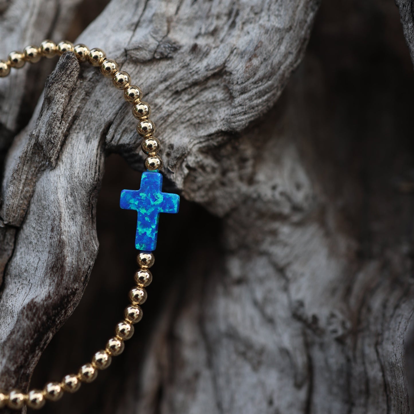 Opal Cross Bracelet
