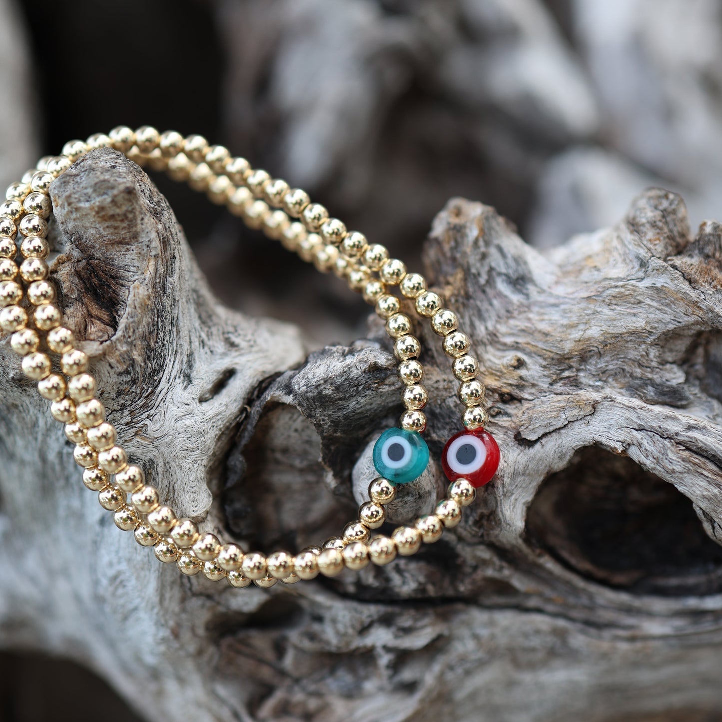 Round Colorful Evil Eye Bracelet