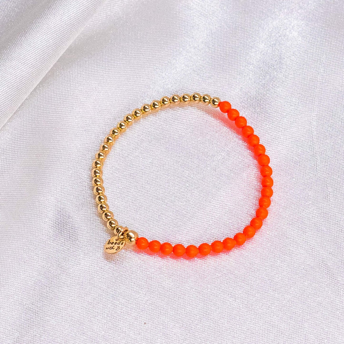 Half Neon Pearl/ Half 14K Gold Filled Anklet