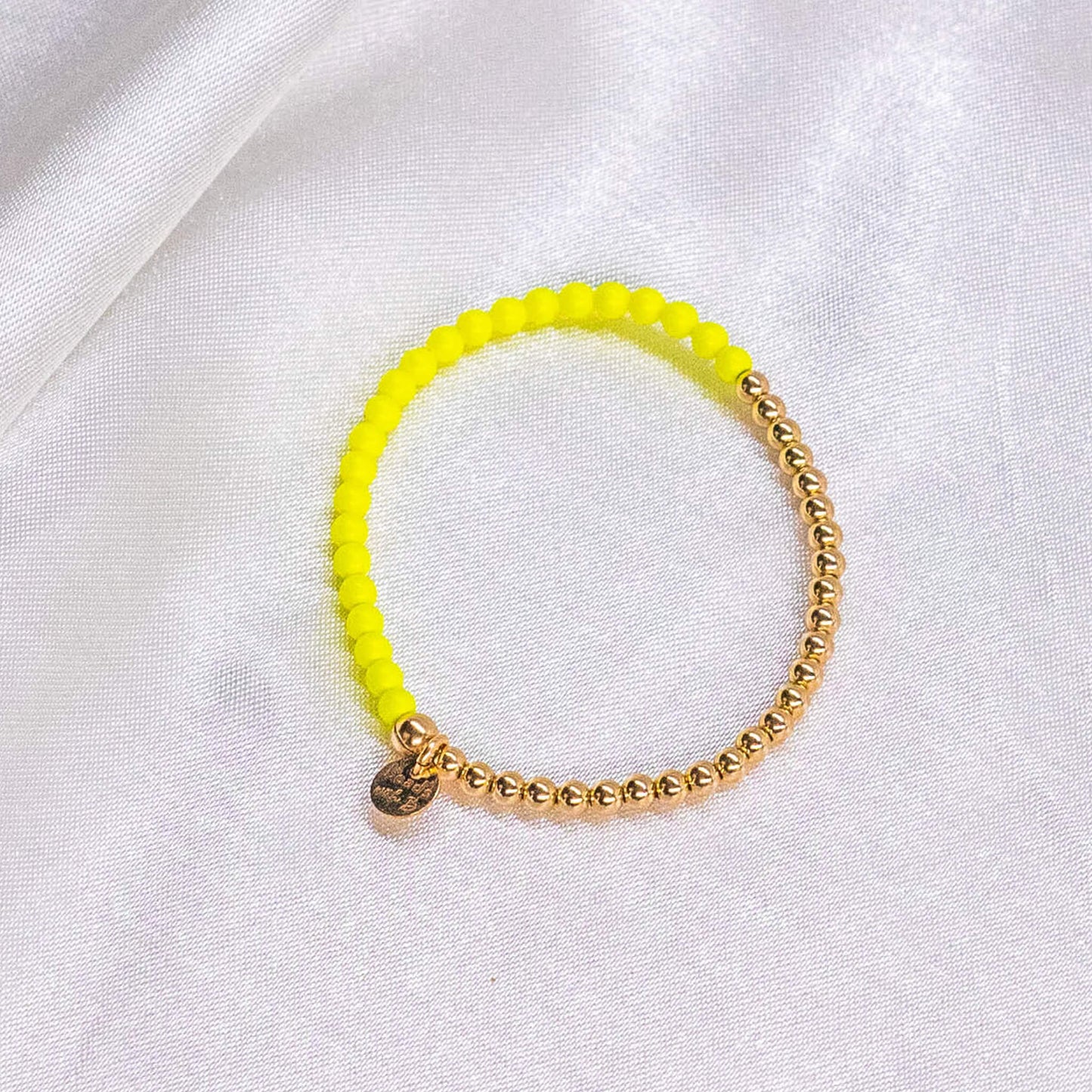 Half Neon Pearl/ Half 14K Gold Filled Anklet