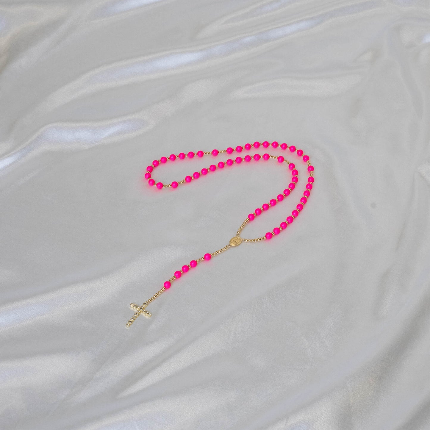 Neon Pearl Rosary