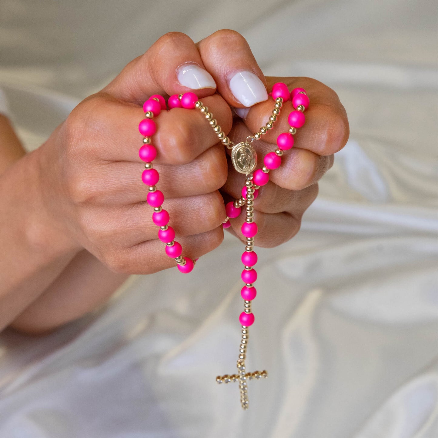 Neon Pearl Rosary